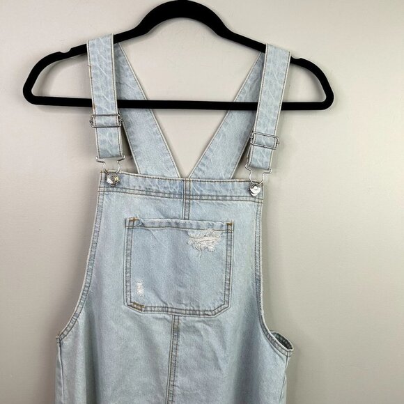 Wild Fable lightwash dress overalls size medium - Picture 2 of 9